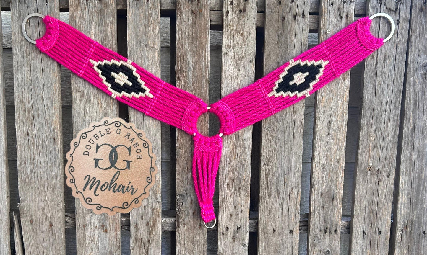 Hot Pink Mohair Breast Collar
