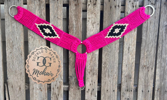 Hot Pink Mohair Breast Collar