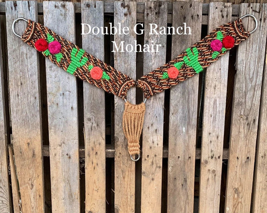 Mohair Breast Collar with Roses
